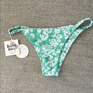Kulani Kinis Green Floral Bikini Bottom